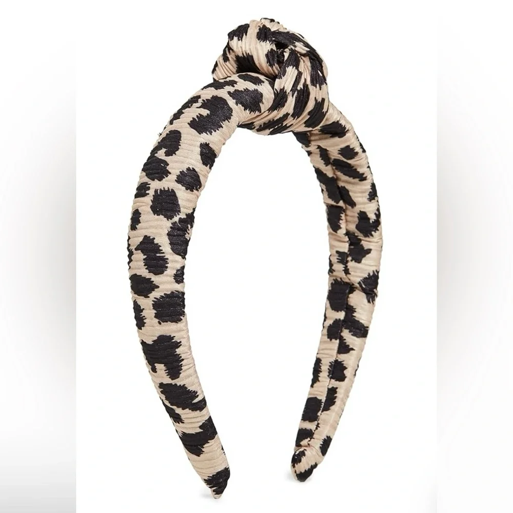 Loeffler Randall Cheetah print Knot Headband